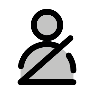 Seatbelt Duotone Icon from Phosphor Duotone Set