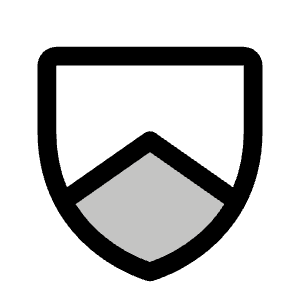 Shield Chevron Duotone Icon from Phosphor Duotone Set