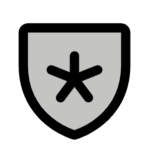Shield Star Duotone Icon from Phosphor Duotone Set