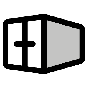 Shipping Container Duotone Icon from Phosphor Duotone Set