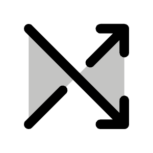 Shuffle Simple Duotone Icon from Phosphor Duotone Set