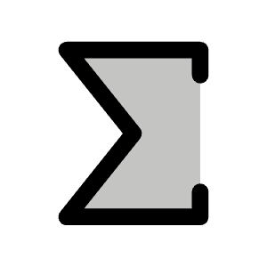 Sigma Duotone Icon from Phosphor Duotone Set