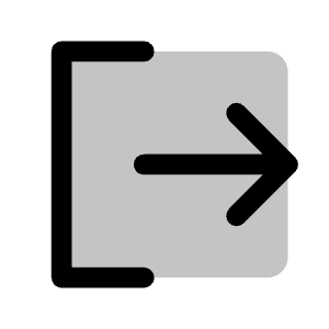 Sign Out Duotone Icon from Phosphor Duotone Set