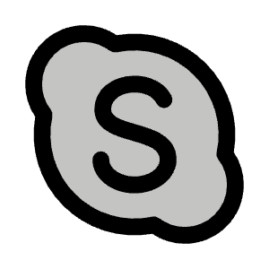 Skype Logo Duotone Icon from Phosphor Duotone Set