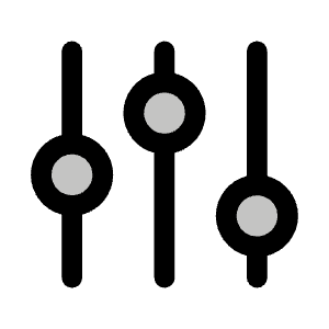 Sliders Duotone Icon from Phosphor Duotone Set