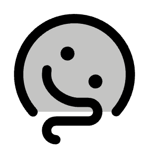 Smiley Melting Duotone Icon from Phosphor Duotone Set