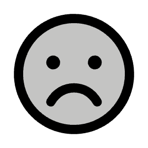 Smiley Sad Duotone Icon from Phosphor Duotone Set