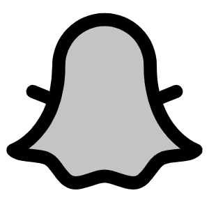 Snapchat Logo Duotone Icon from Phosphor Duotone Set