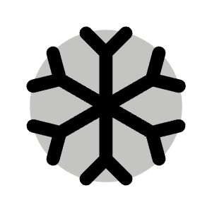 Snowflake Duotone Icon from Phosphor Duotone Set