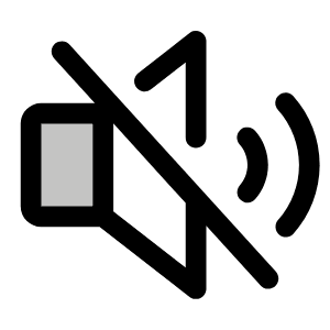 Speaker Slash Duotone Icon from Phosphor Duotone Set