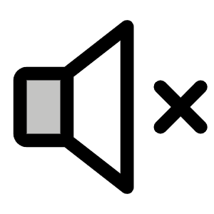 Speaker X Duotone Icon from Phosphor Duotone Set