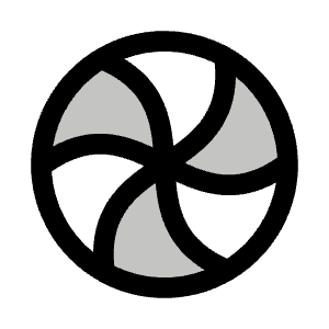 Spinner Ball Duotone Icon from Phosphor Duotone Set