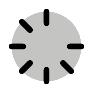 Spinner Gap Duotone Icon from Phosphor Duotone Set