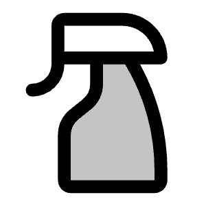 Spray Bottle Duotone Icon from Phosphor Duotone Set