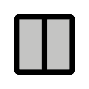 Square Split Horizontal Duotone Icon from Phosphor Duotone Set