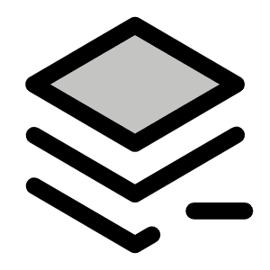 Stack Minus Duotone Icon from Phosphor Duotone Set