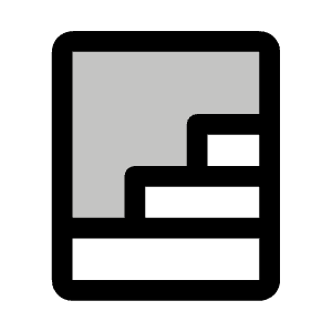 Stairs Duotone Icon from Phosphor Duotone Set