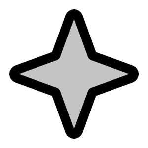 Star Four Duotone Icon from Phosphor Duotone Set