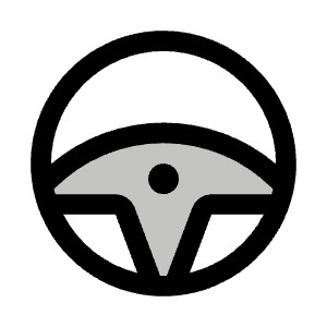 Steering Wheel Duotone Icon from Phosphor Duotone Set
