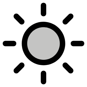 Sun Duotone Icon from Phosphor Duotone Set