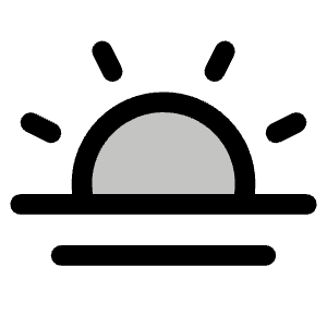 Sun Horizon Duotone Icon from Phosphor Duotone Set