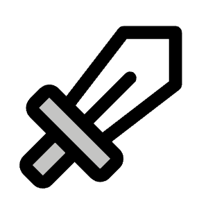 Sword Duotone Icon from Phosphor Duotone Set