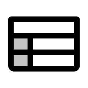 Table Duotone Icon from Phosphor Duotone Set