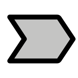 Tag Chevron Duotone Icon from Phosphor Duotone Set