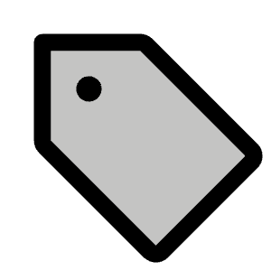 Tag Duotone Icon from Phosphor Duotone Set