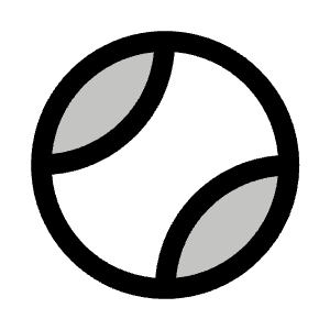 Tennis Ball Duotone Icon from Phosphor Duotone Set