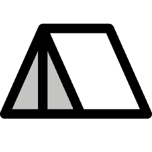 Tent Duotone Icon from Phosphor Duotone Set