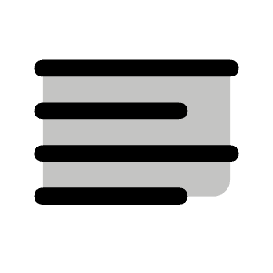 Text Align Left Duotone Icon from Phosphor Duotone Set