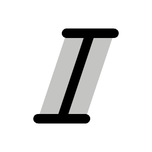Text Italic Duotone Icon from Phosphor Duotone Set