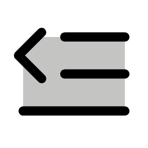 Text Outdent Duotone Icon from Phosphor Duotone Set