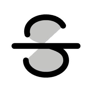Text Strikethrough Duotone Icon from Phosphor Duotone Set