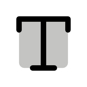 Text T Duotone Icon from Phosphor Duotone Set