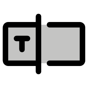 Textbox Duotone Icon from Phosphor Duotone Set