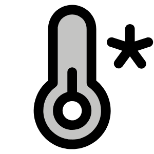 Thermometer Cold Duotone Icon from Phosphor Duotone Set