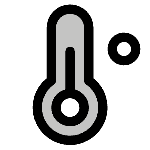 Thermometer Duotone Icon from Phosphor Duotone Set