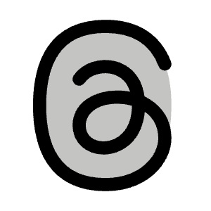 Threads Logo Duotone Icon from Phosphor Duotone Set