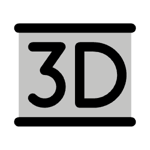 Three D Duotone Icon from Phosphor Duotone Set