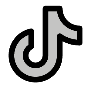 Tiktok Logo Duotone Icon from Phosphor Duotone Set
