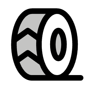 Tire Duotone Icon from Phosphor Duotone Set