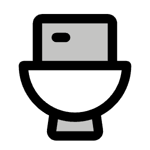 Toilet Duotone Icon from Phosphor Duotone Set