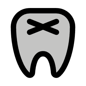 Tooth Duotone Icon from Phosphor Duotone Set
