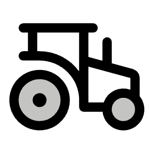 Tractor Duotone Icon from Phosphor Duotone Set