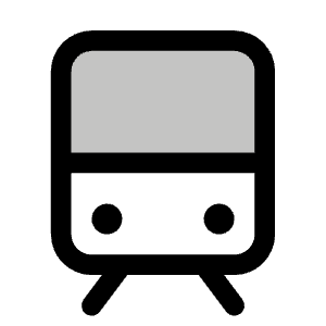 Train Simple Duotone Icon from Phosphor Duotone Set