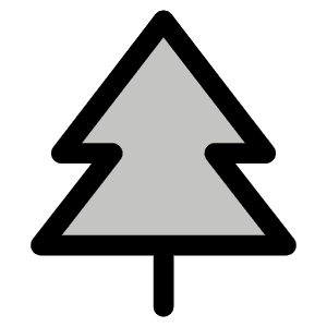 Tree Evergreen Duotone Icon from Phosphor Duotone Set