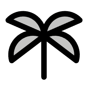 Tree Palm Duotone Icon from Phosphor Duotone Set