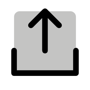 Upload Simple Duotone Icon from Phosphor Duotone Set